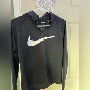 Nike Black Pullover with White Swoosh